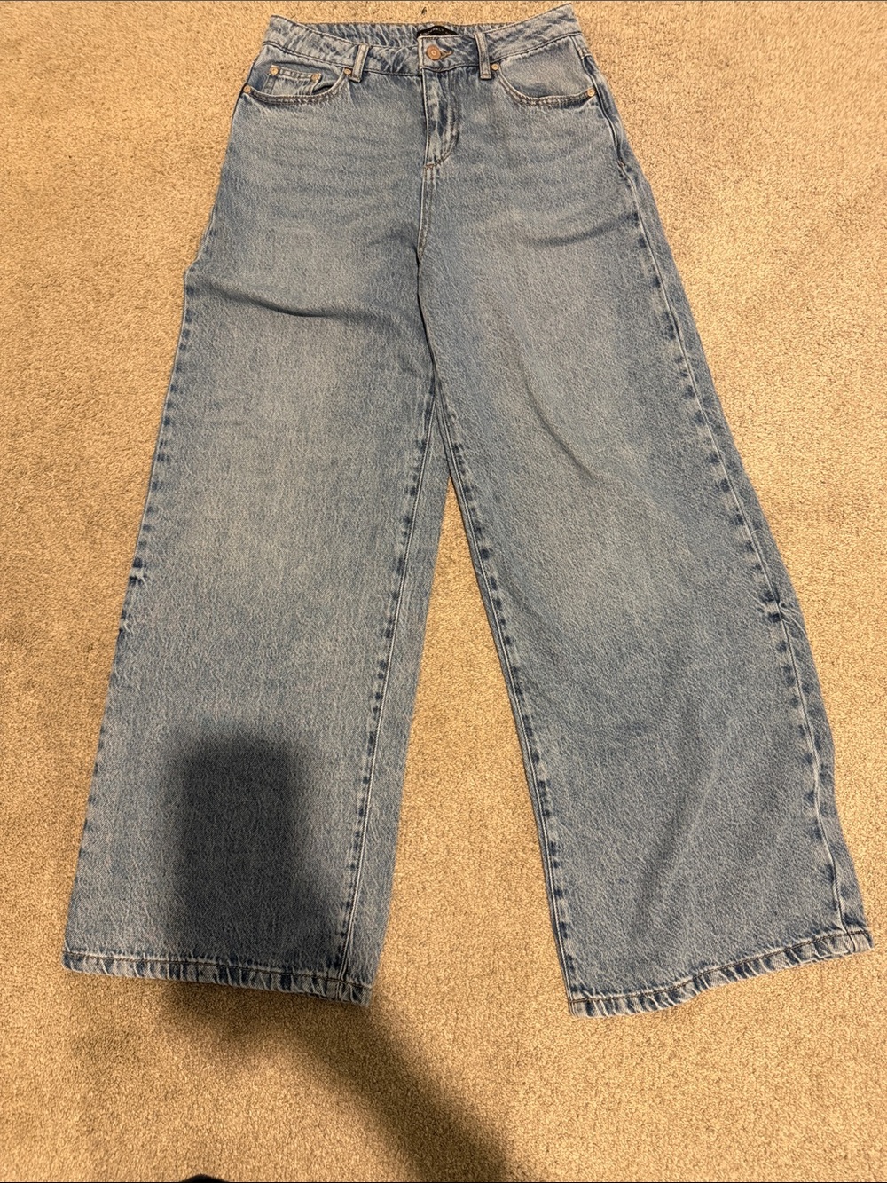 Sincerely Jules Medium Blue Wide-Leg Jeans